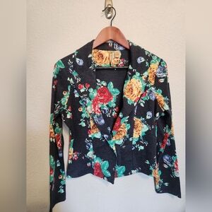 Floral Stretch Blazer